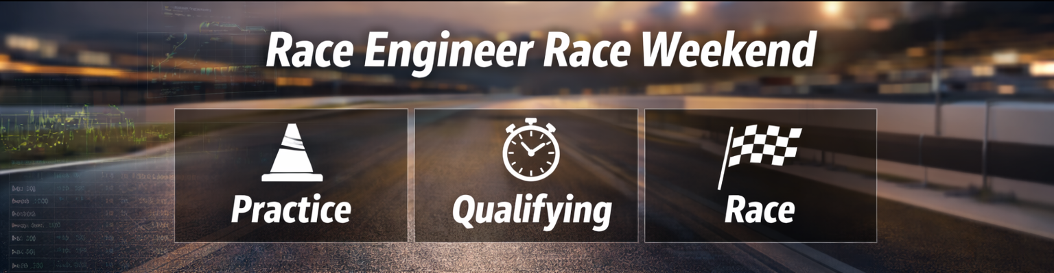 Race engineer responsibilities across a race weekend