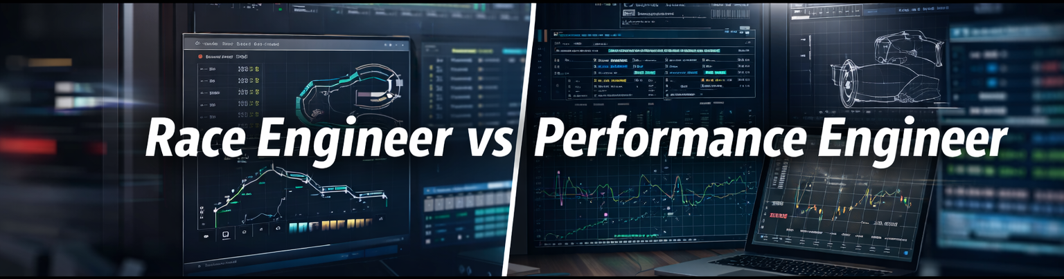 Comparison of race engineer and performance engineer focus areas