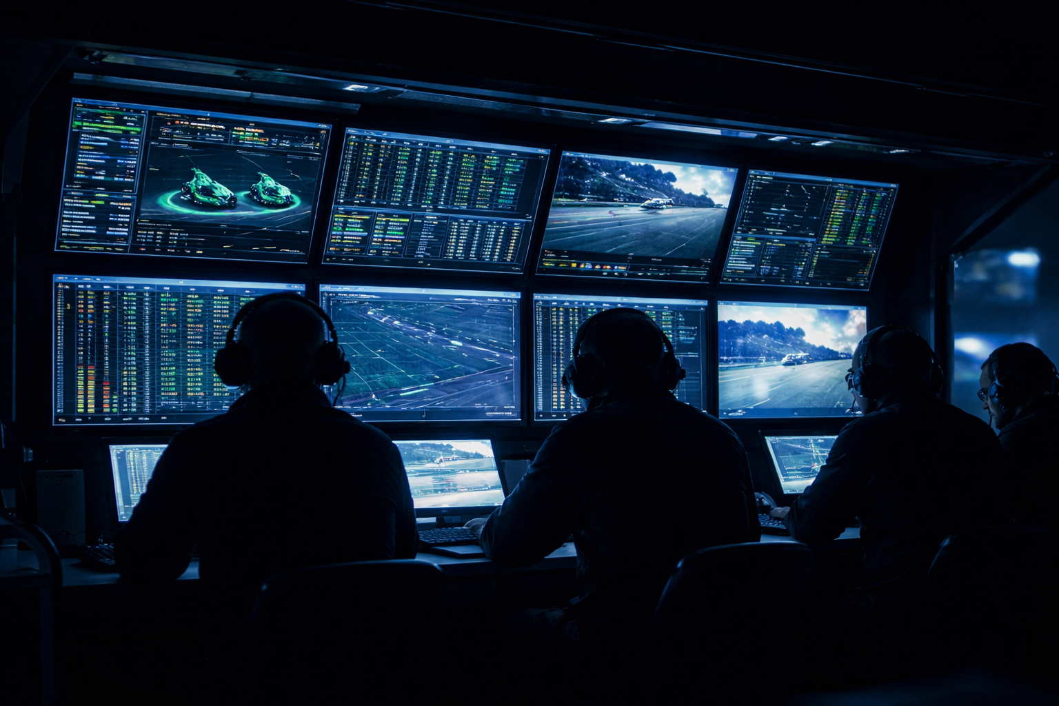 How race teams process dense streams of information during live competition